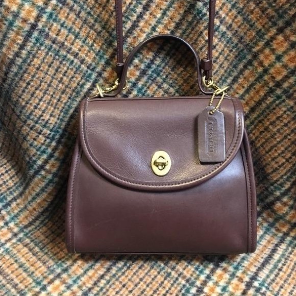 Coach Handbags - Vintage 90s Coach Regina Satchel Crossbody Bag in Mahogany Brown